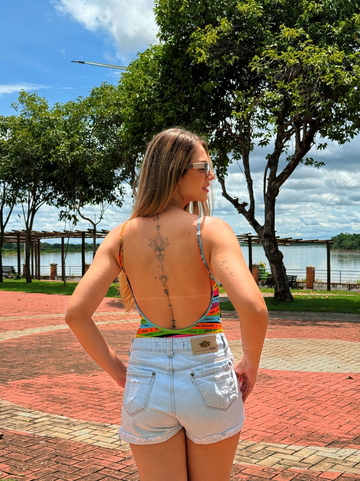Body Maiô Regatão Tirinhas Aruanã Ref: 125