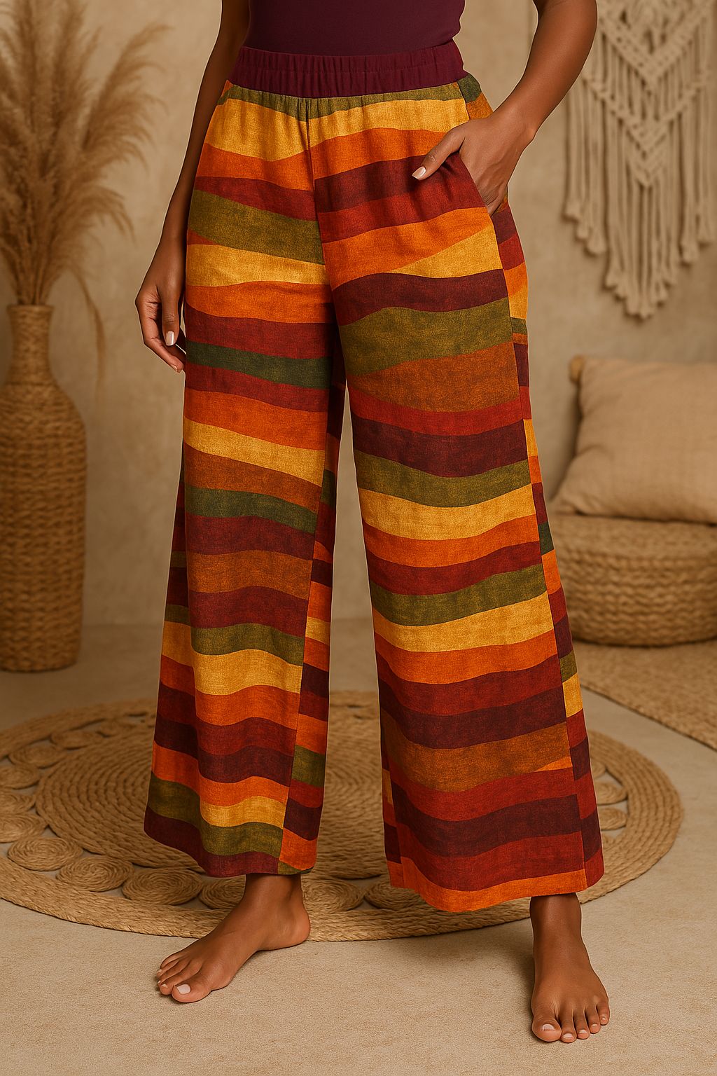 Calça Pantalona Tectel Boêmia Ref: 821