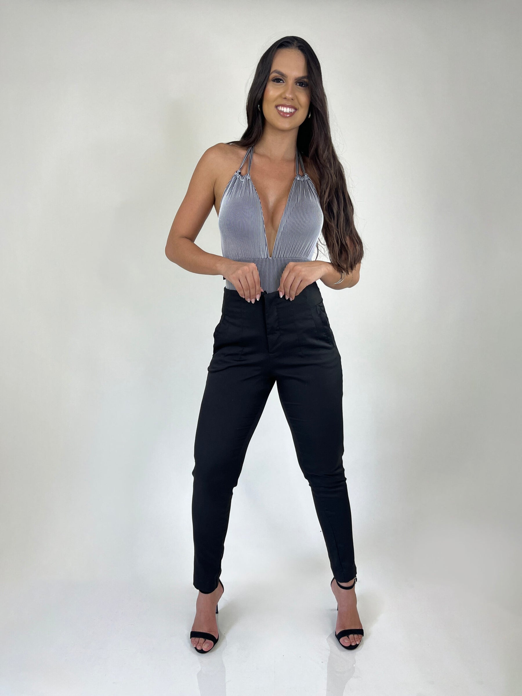 Body Maiô Celeste 3D Branco Ref: 56