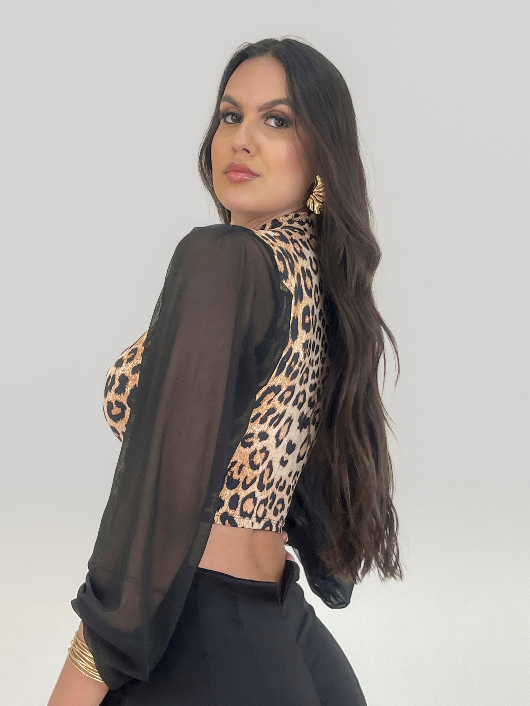 Cropped Alicia Animal Print Ref: 162