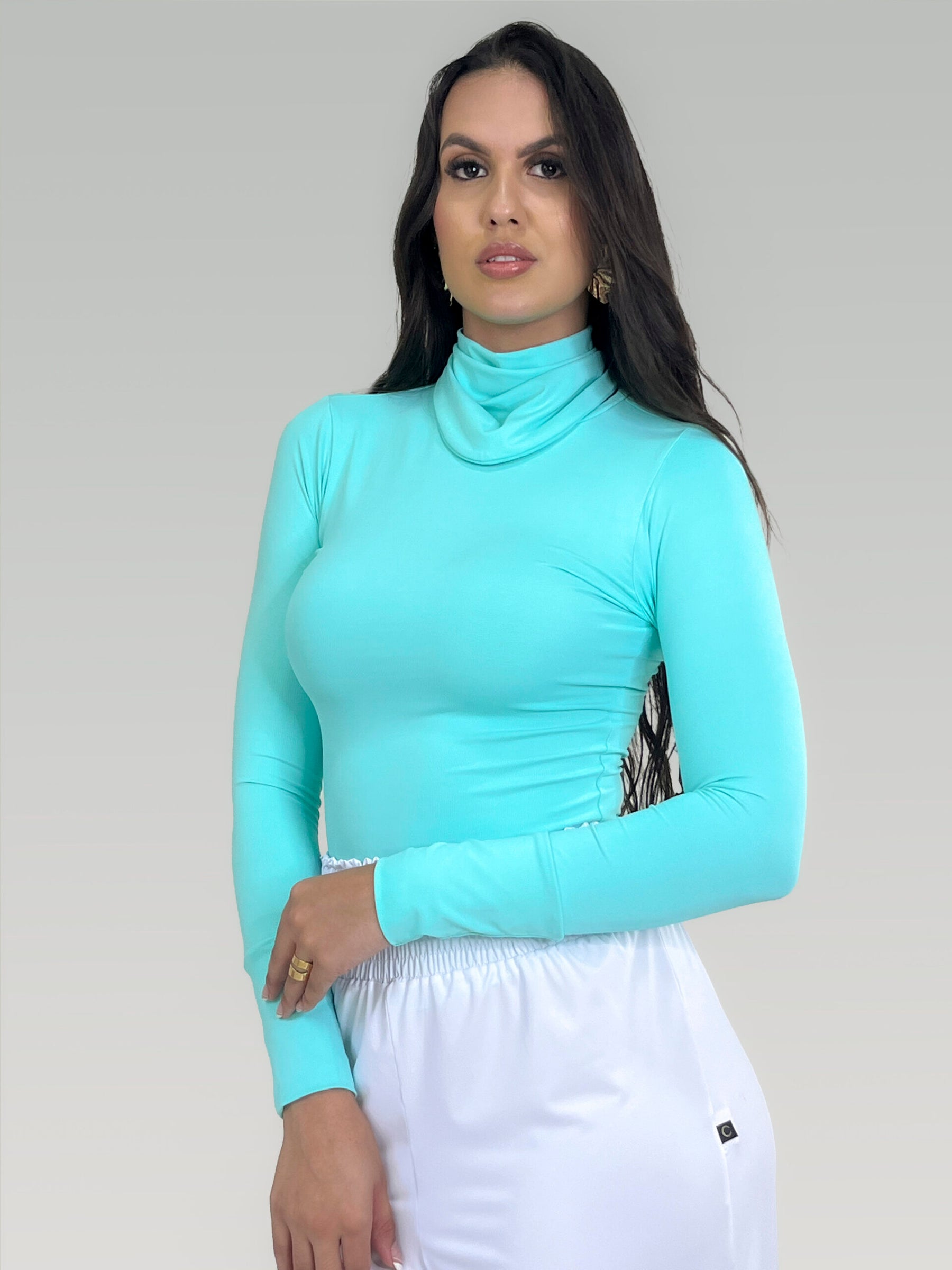 Blusa Manga Longa Cacharrel Gola Removível Ref: 151