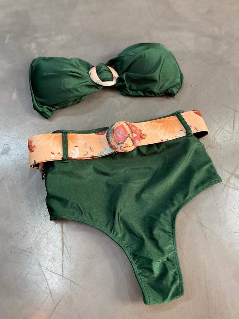 Conjunto Hot Pants Cinto Estampado Ref: 171