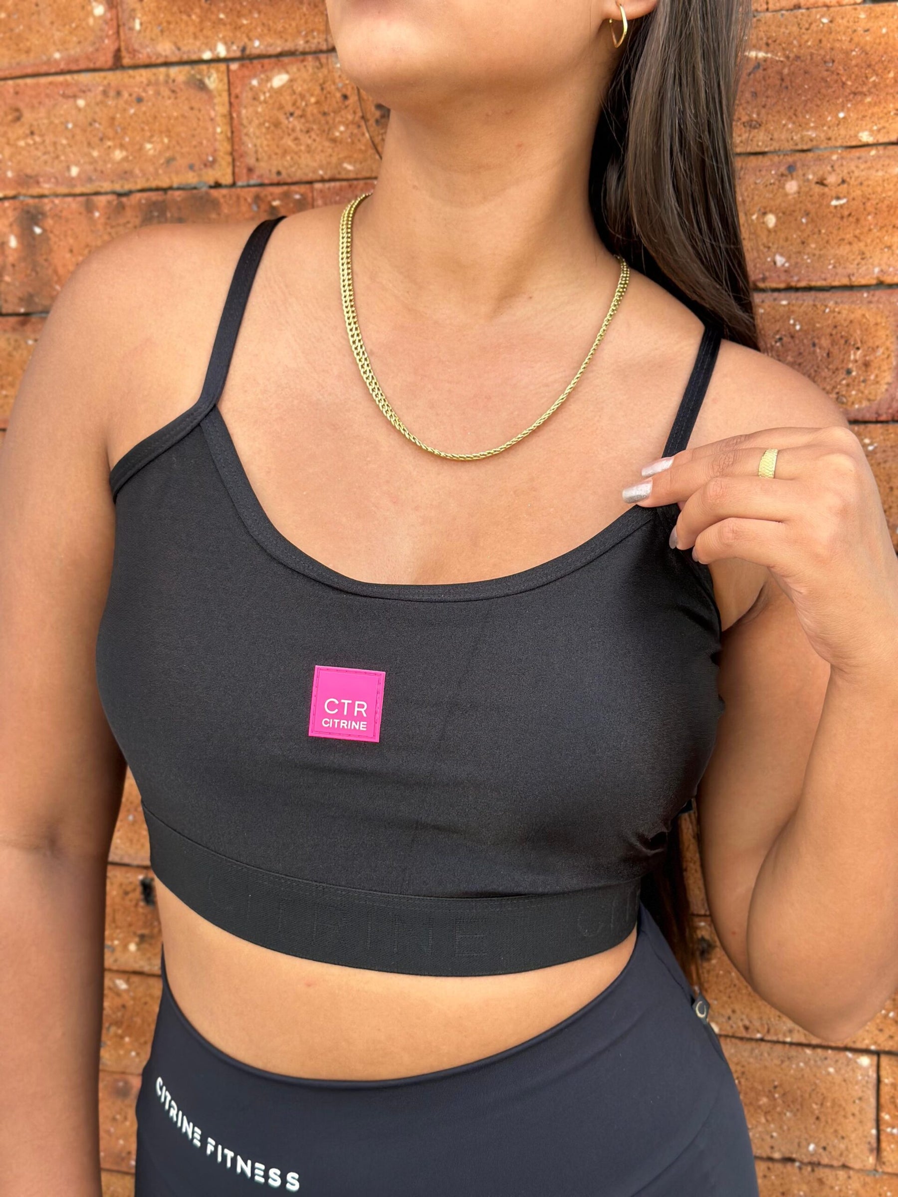 Cropped Plaquinha Elástico Personalizado Ref: 223