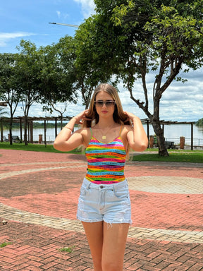 Body Maiô Regatão Tirinhas Aruanã Ref: 125