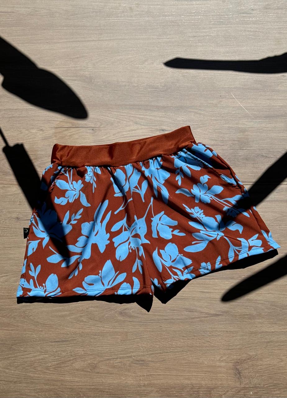 Short Tactel Folhagens de Outono Ref: 868