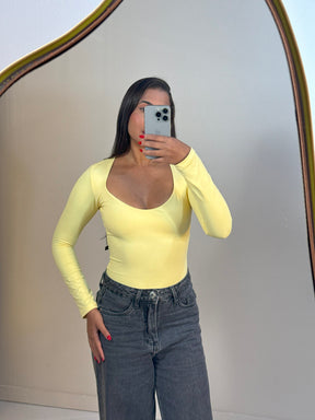 Blusa Decote Coração Manga Longa Ref: 879