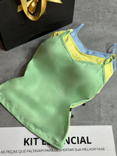 Kit 3 Regata com Bojo Verde Menta/Amarelo Abacaxi/Azul Bebê