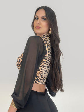 Cropped Alicia Animal Print Ref: 162
