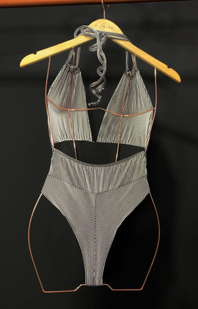 Body Maiô Celeste 3D Branco Ref: 56