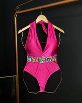 Body Maiô de Cinto Rosa Pink Verão Ref: 058