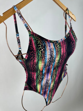 Body Maiô Regatão Animal Print Colors Ref: 483