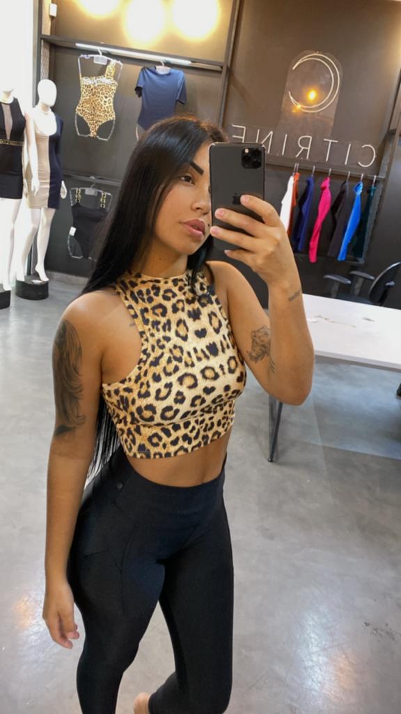 Cropped Arenite Animal Print Ref: 438