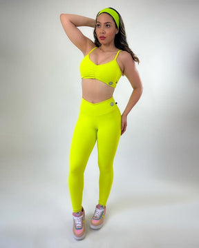 Calça Legging Básica + Top Franzido Ref: 155