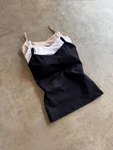 Kit 3 Regatas com Bojo Preto/Branco/Bege
