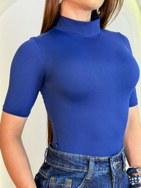 Blusa Baby Look Gola Alta Manga Ref: 010