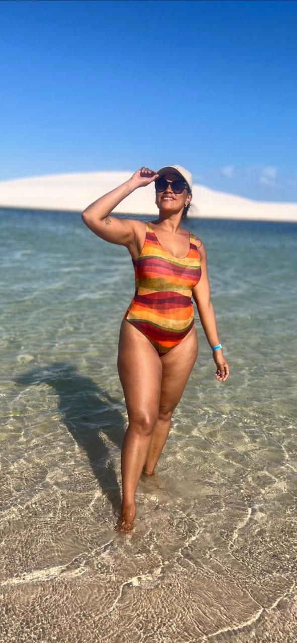 Conjunto Body Maiô e Saida de Banho Boêmia